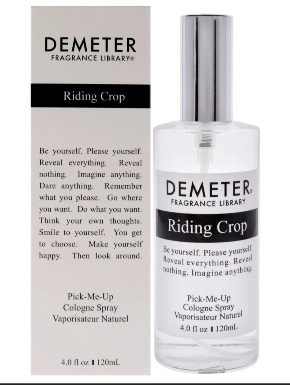NIB Demeter Riding Crop Pick-Me-Up Cologne Spray — 4.0 fl. oz. (120 ml.)